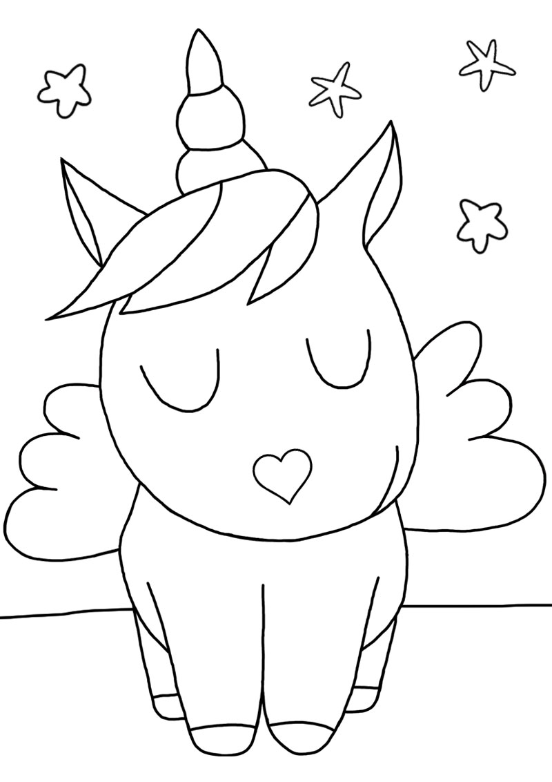 34 Magical Unicorn Coloring Pages for Kids and Adult # 120