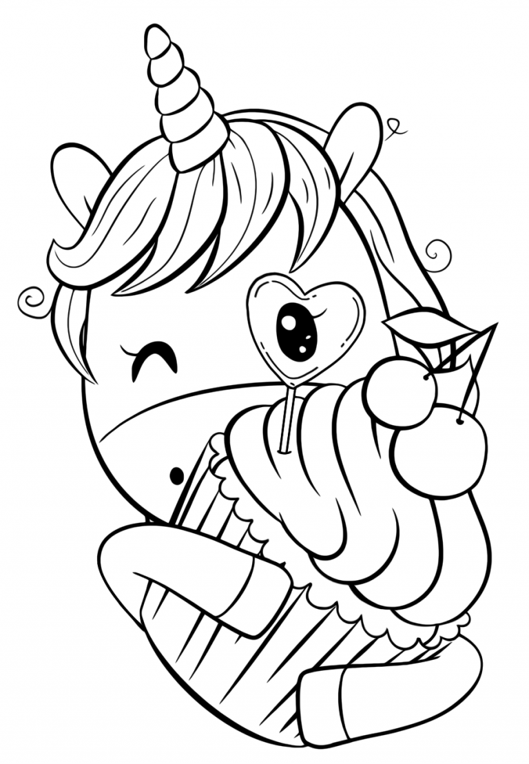 34 Magical Unicorn Coloring Pages for Kids and Adult # 133