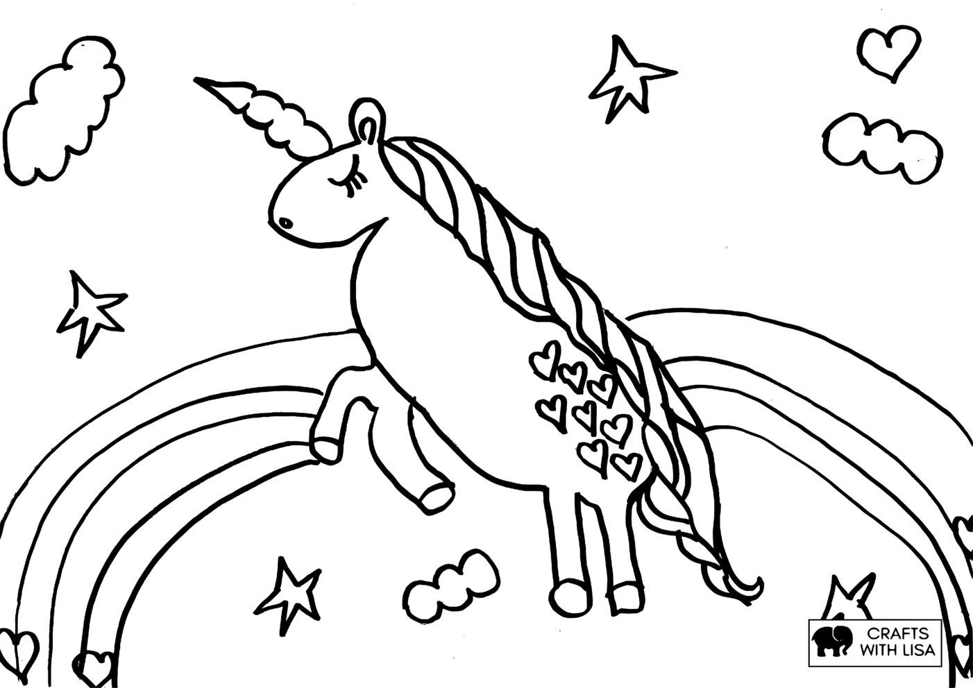 34 Magical Unicorn Coloring Pages for Kids and Adult # 145