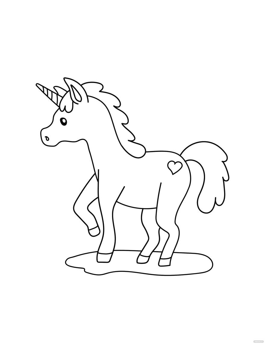 34 Magical Unicorn Coloring Pages for Kids and Adult # 153