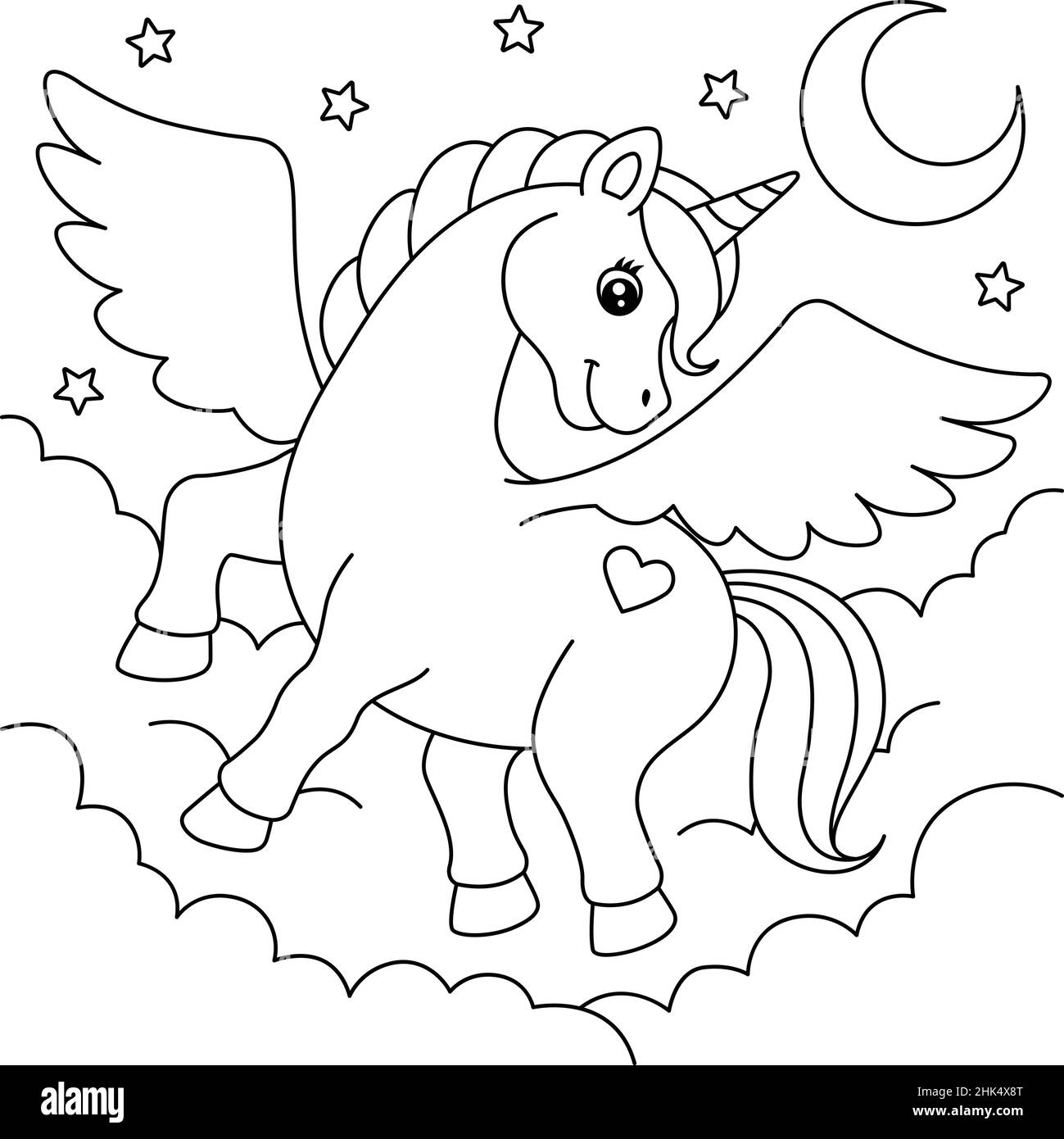 34 Magical Unicorn Coloring Pages for Kids and Adult # 160