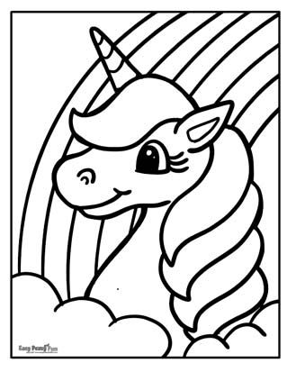 34 Magical Unicorn Coloring Pages for Kids and Adult # 172