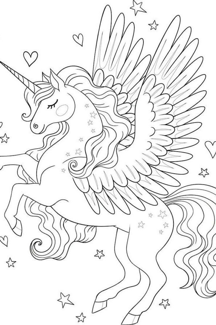 34 Magical Unicorn Coloring Pages for Kids and Adult # 175