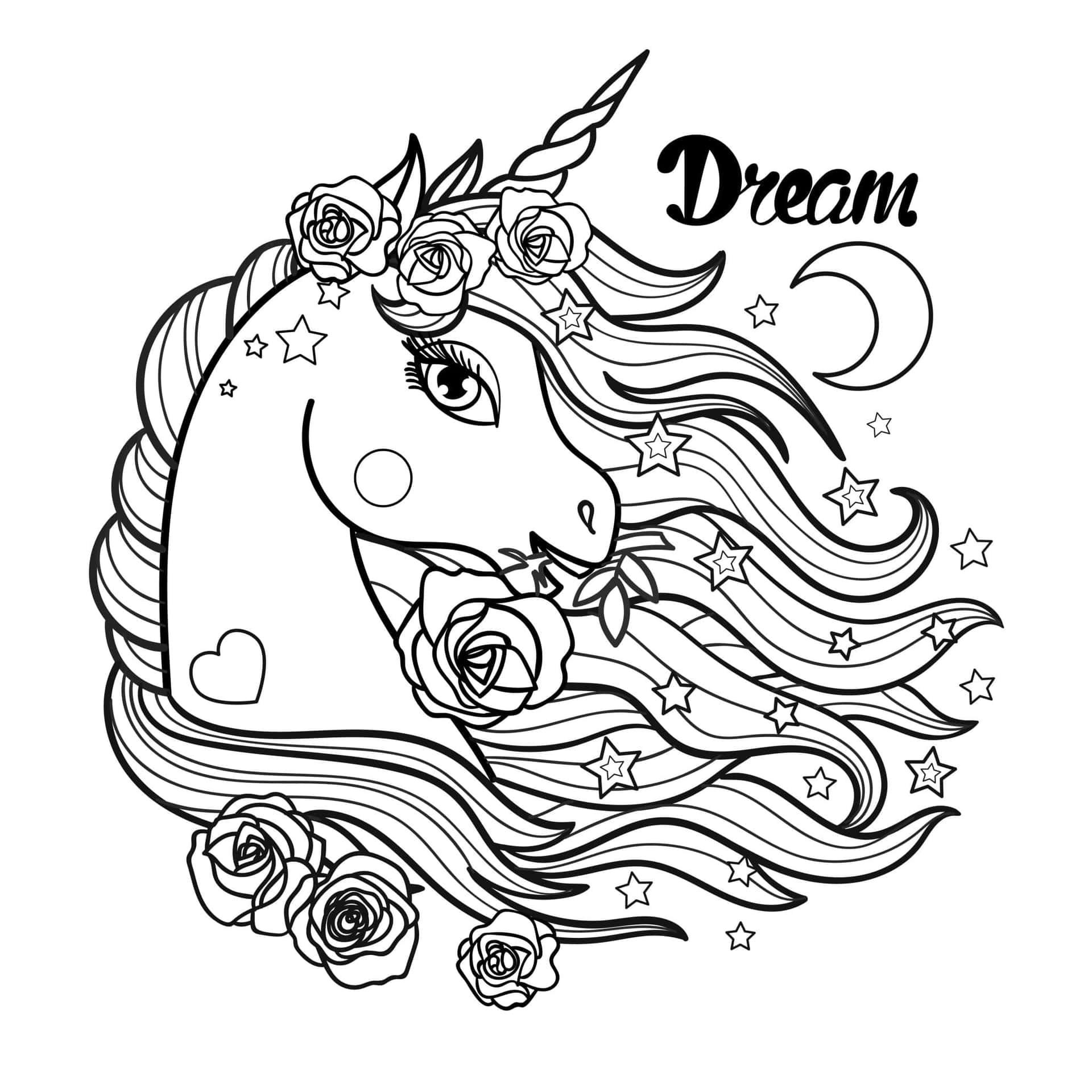 34 Magical Unicorn Coloring Pages for Kids and Adult # 178