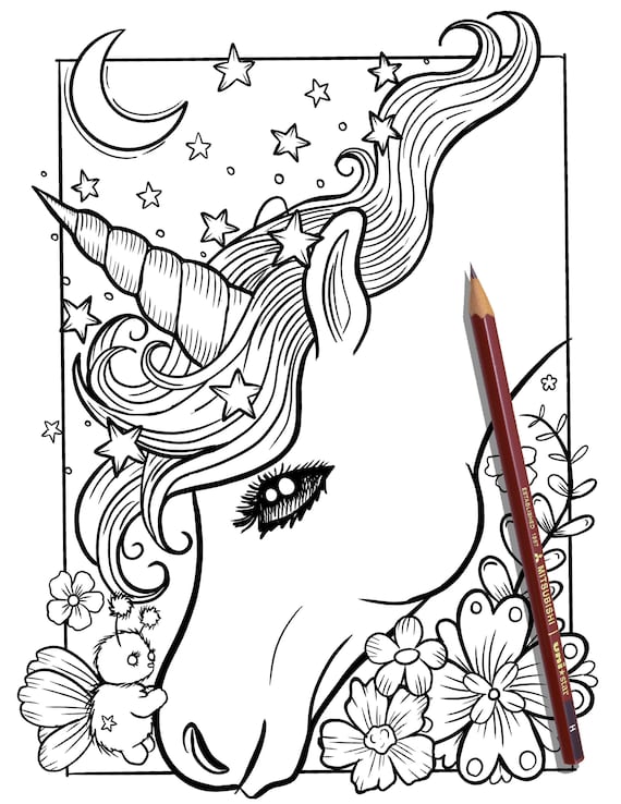 34 Magical Unicorn Coloring Pages for Kids and Adult # 179