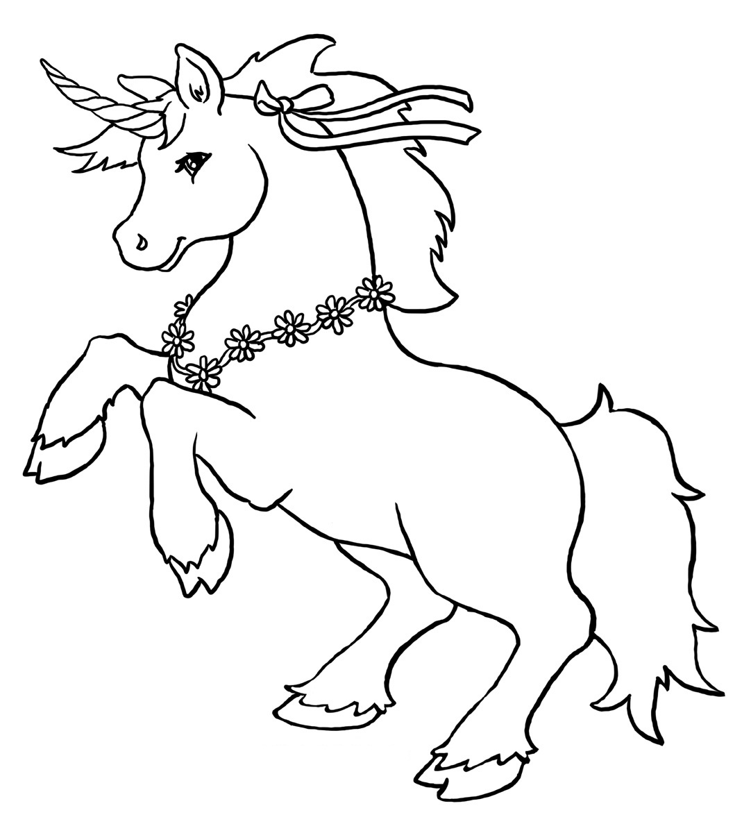 34 Magical Unicorn Coloring Pages for Kids and Adult # 18