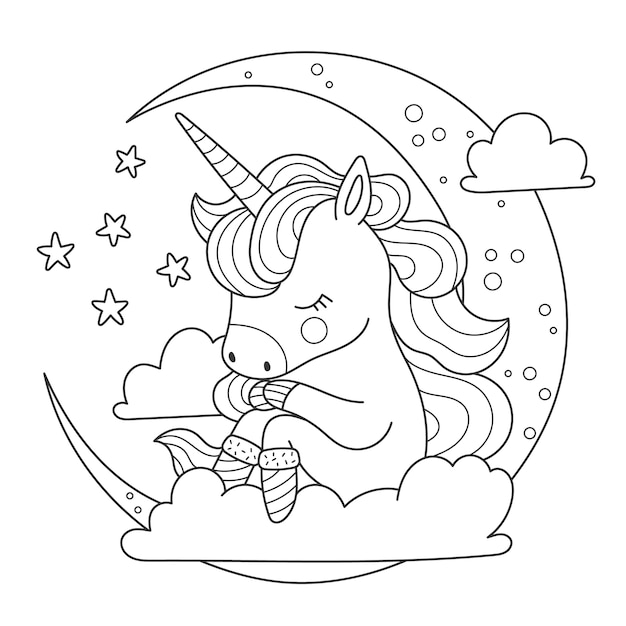 34 Magical Unicorn Coloring Pages for Kids and Adult # 202