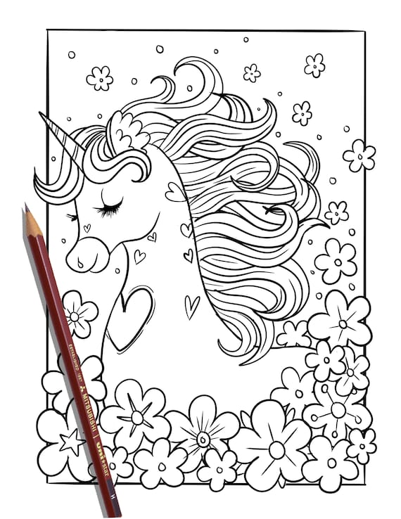 34 Magical Unicorn Coloring Pages for Kids and Adult # 203