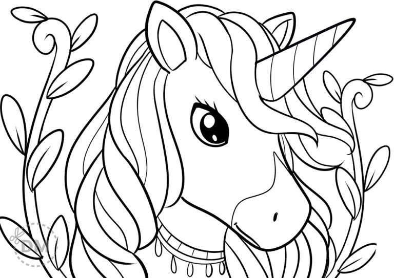 34 Magical Unicorn Coloring Pages for Kids and Adult # 205