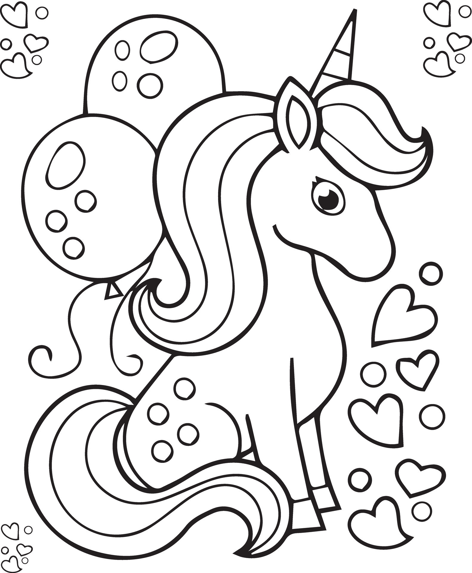 34 Magical Unicorn Coloring Pages for Kids and Adult # 207