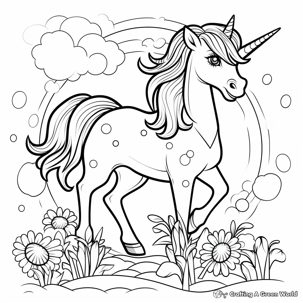 34 Magical Unicorn Coloring Pages for Kids and Adult # 214