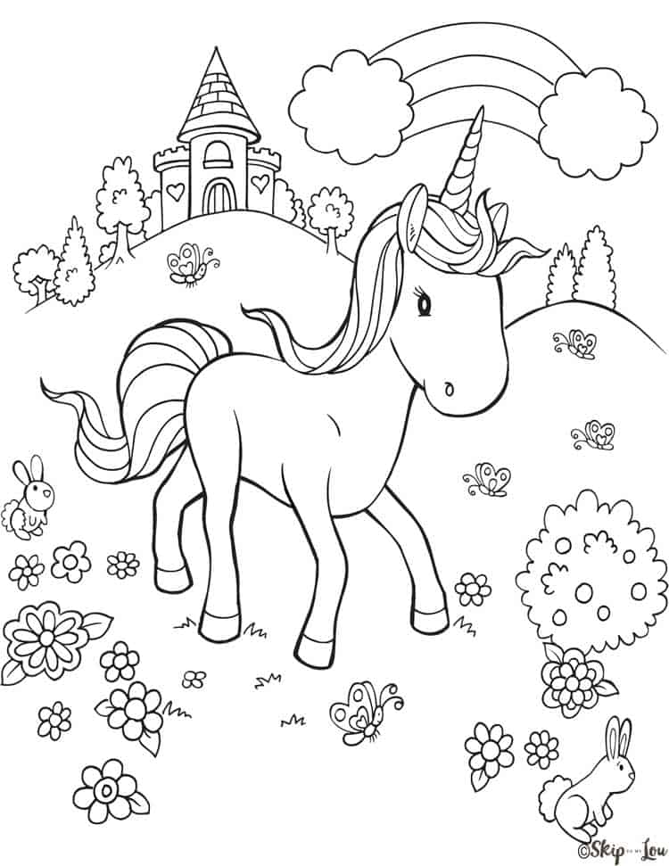 34 Magical Unicorn Coloring Pages for Kids and Adult # 219