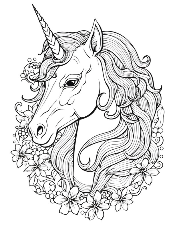 34 Magical Unicorn Coloring Pages for Kids and Adult # 226