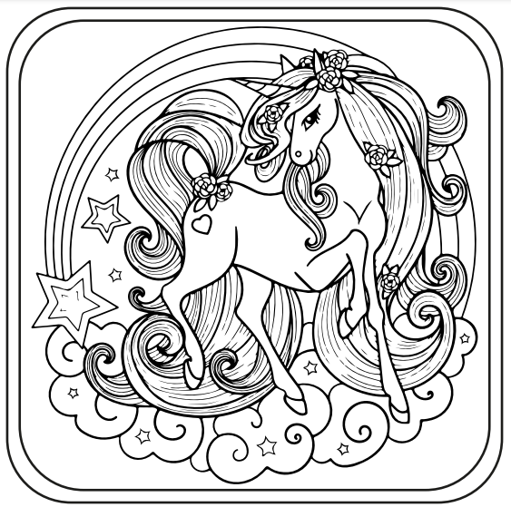 34 Magical Unicorn Coloring Pages for Kids and Adult # 231