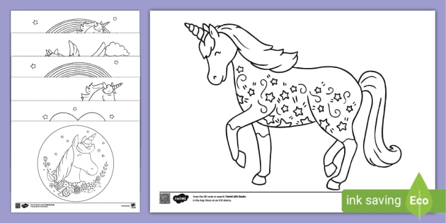 34 Magical Unicorn Coloring Pages for Kids and Adult # 233