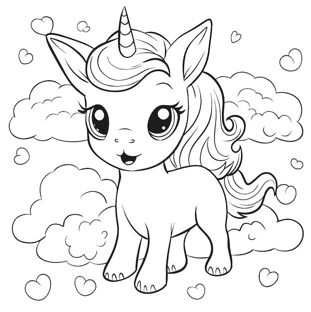 34 Magical Unicorn Coloring Pages for Kids and Adult # 235