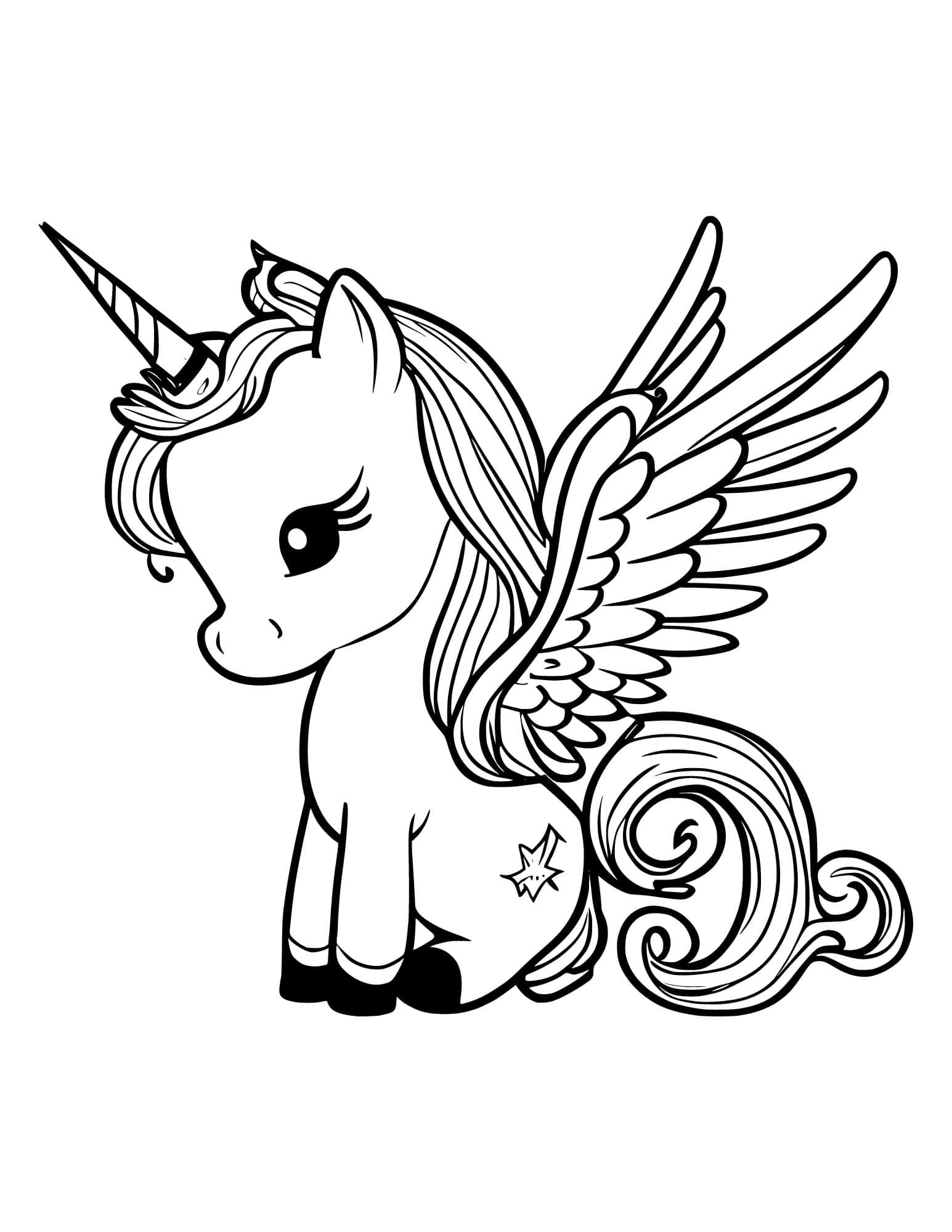 34 Magical Unicorn Coloring Pages for Kids and Adult # 237