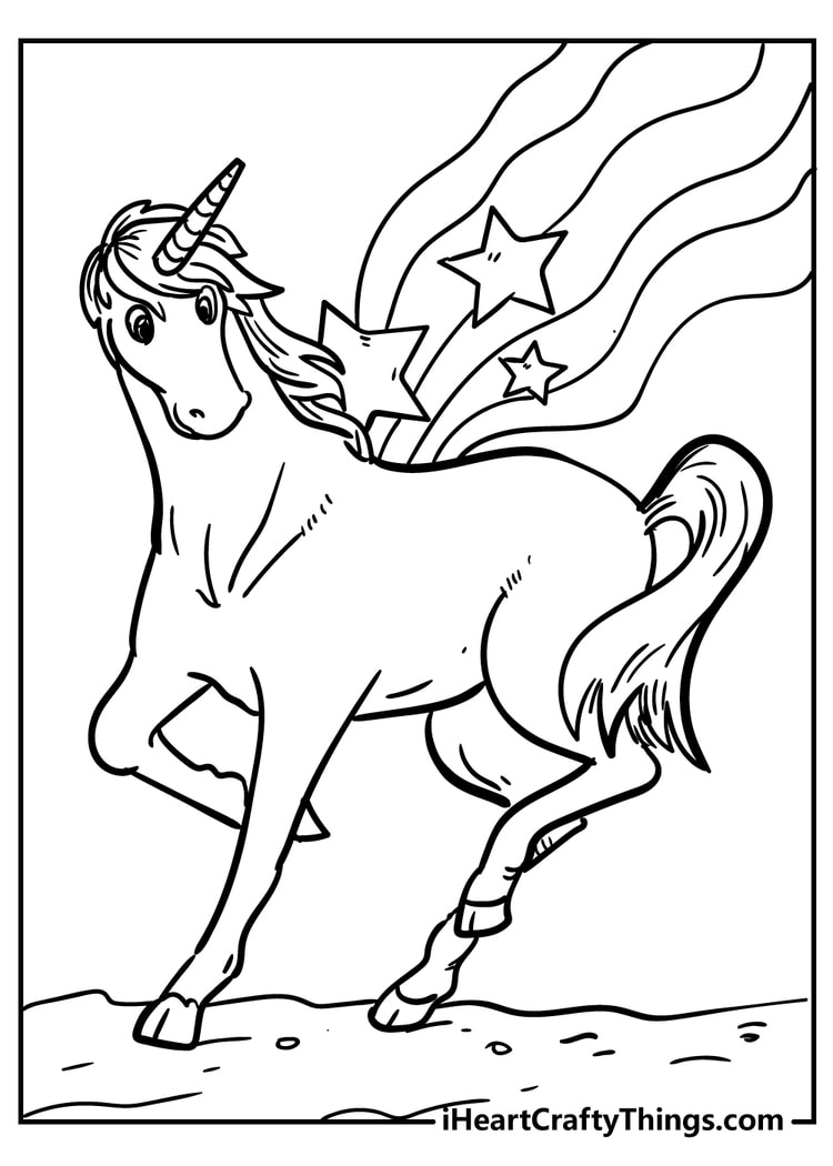 34 Magical Unicorn Coloring Pages for Kids and Adult # 238