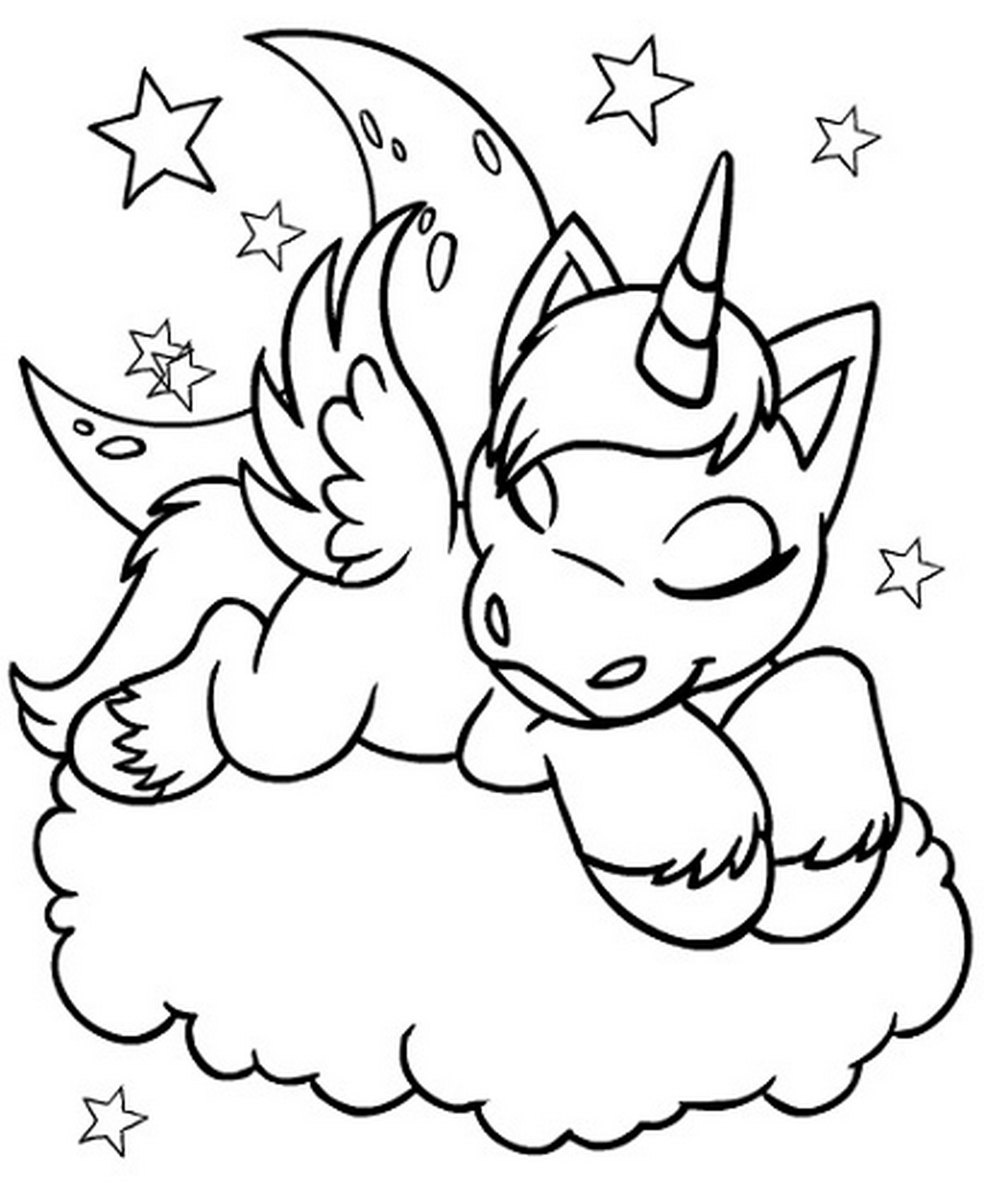 34 Magical Unicorn Coloring Pages for Kids and Adult # 26