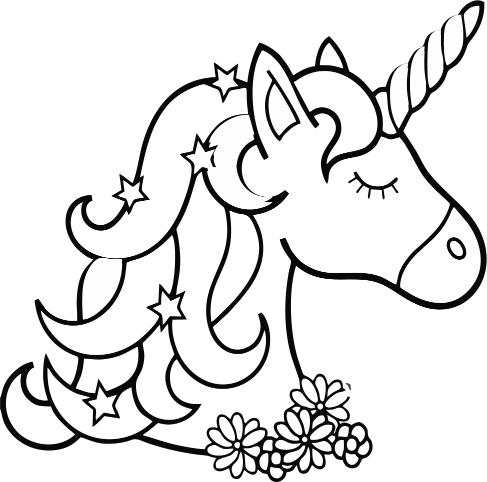 34 Magical Unicorn Coloring Pages for Kids and Adult # 29