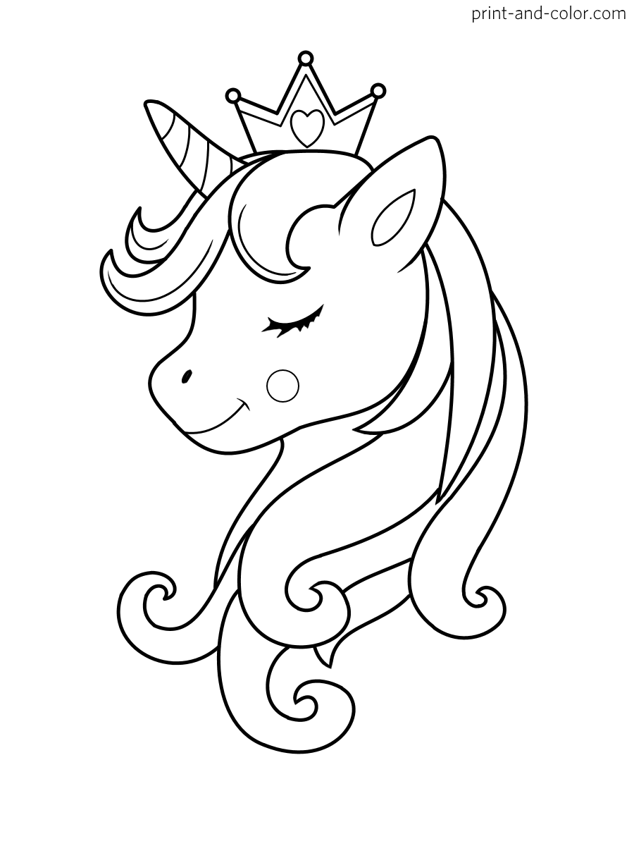 34 Magical Unicorn Coloring Pages for Kids and Adult # 3