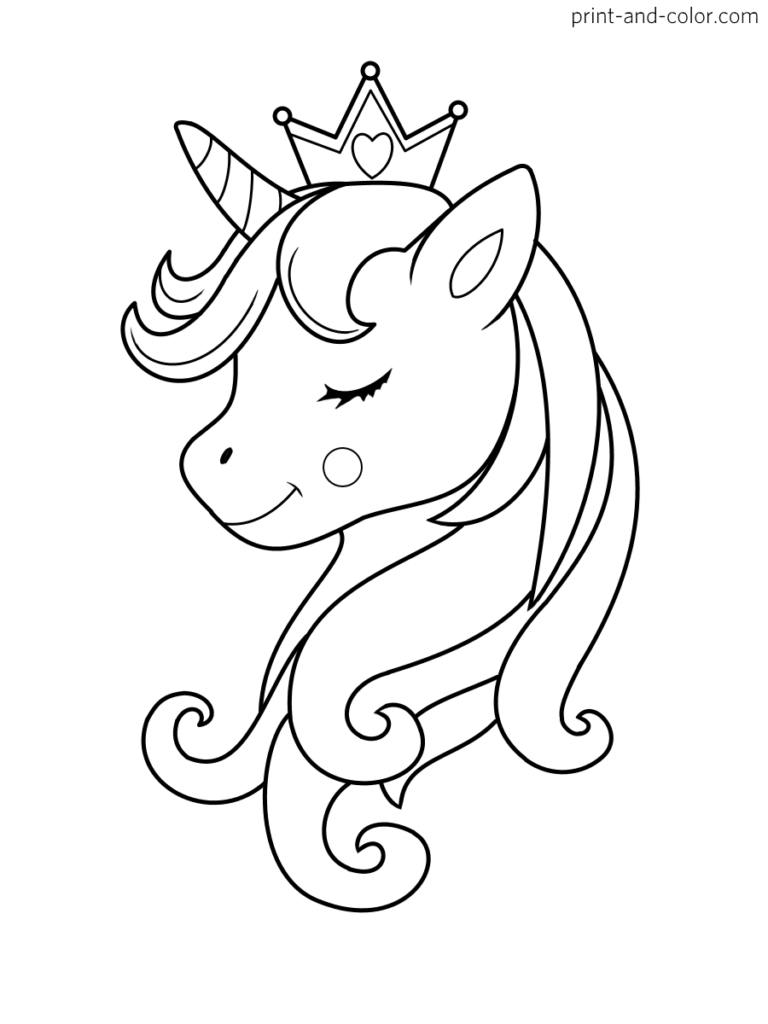 34 Magical Unicorn Coloring Pages for Kids and Adult # 36