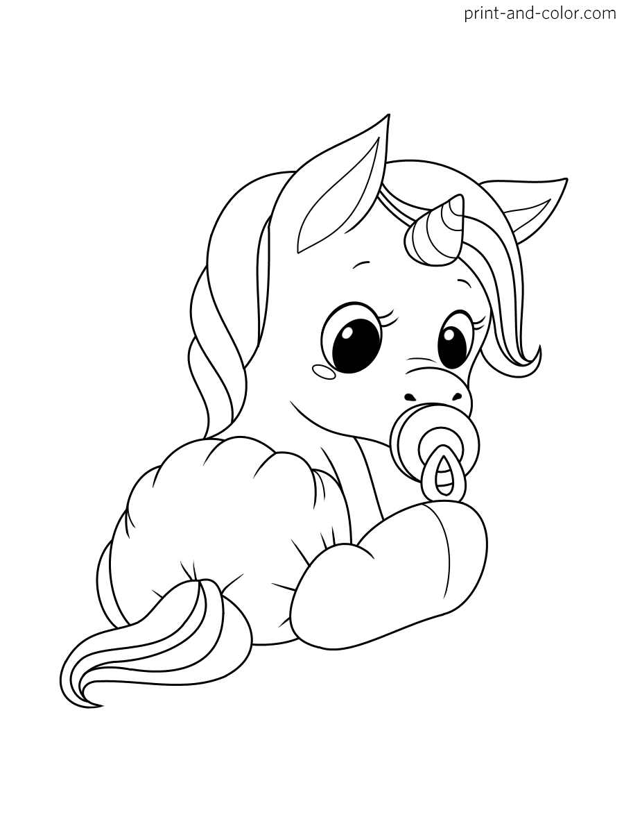 34 Magical Unicorn Coloring Pages for Kids and Adult # 38