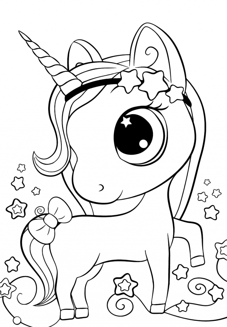 34 Magical Unicorn Coloring Pages for Kids and Adult # 41