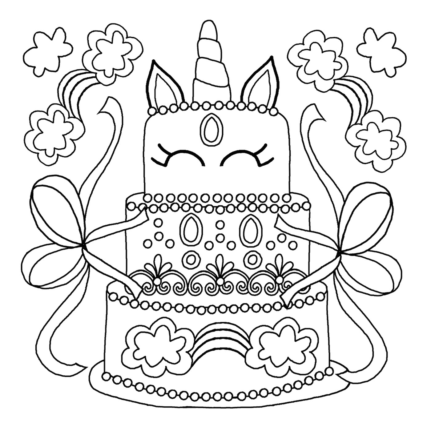 34 Magical Unicorn Coloring Pages for Kids and Adult # 45