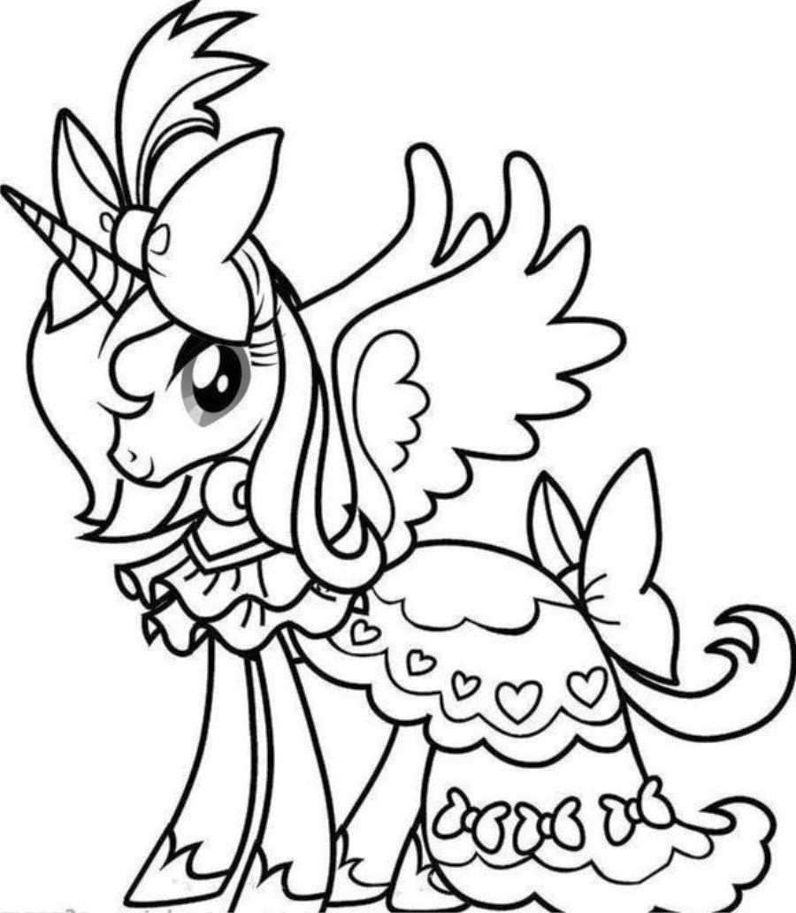 34 Magical Unicorn Coloring Pages for Kids and Adult # 60