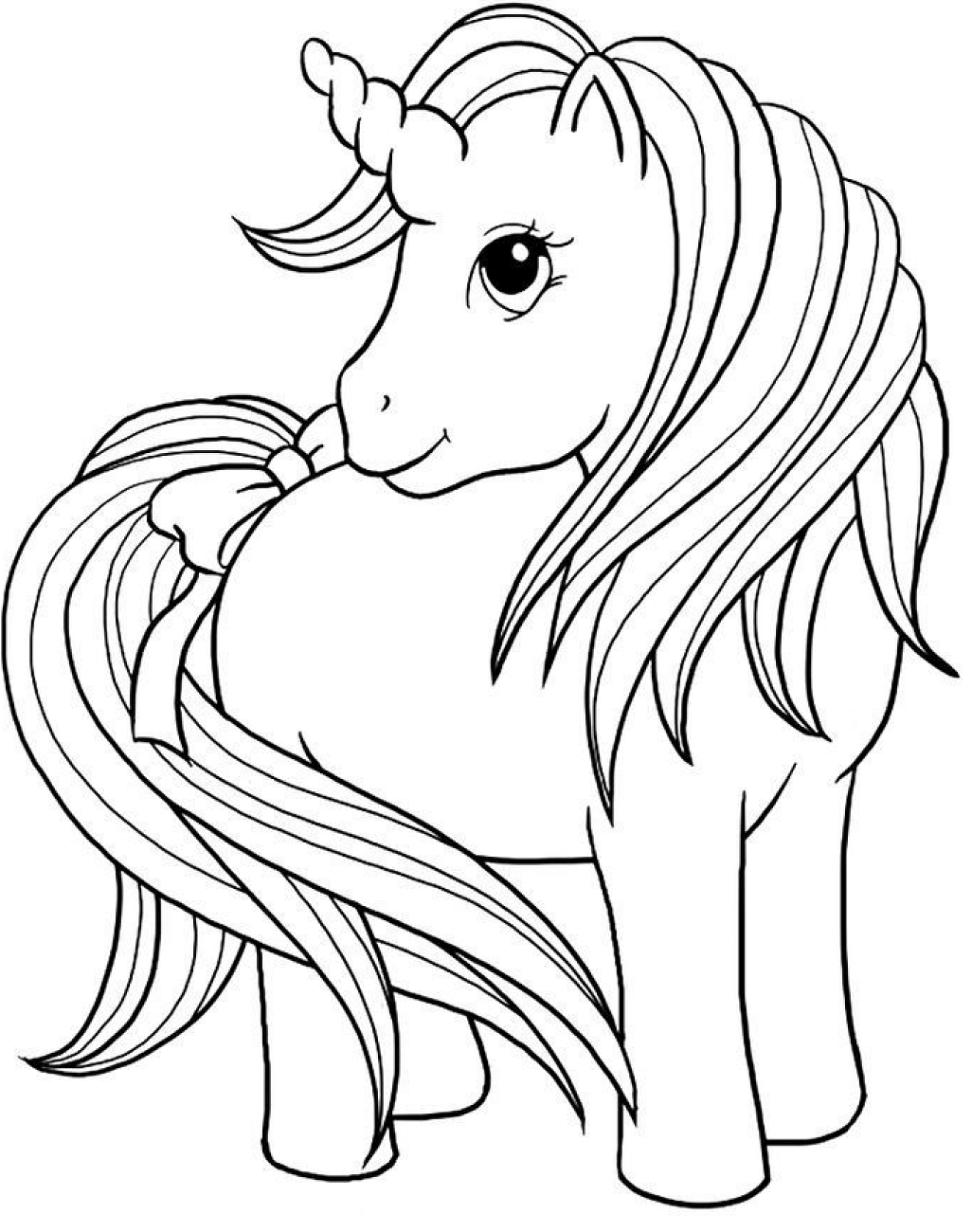 34 Magical Unicorn Coloring Pages for Kids and Adult # 64