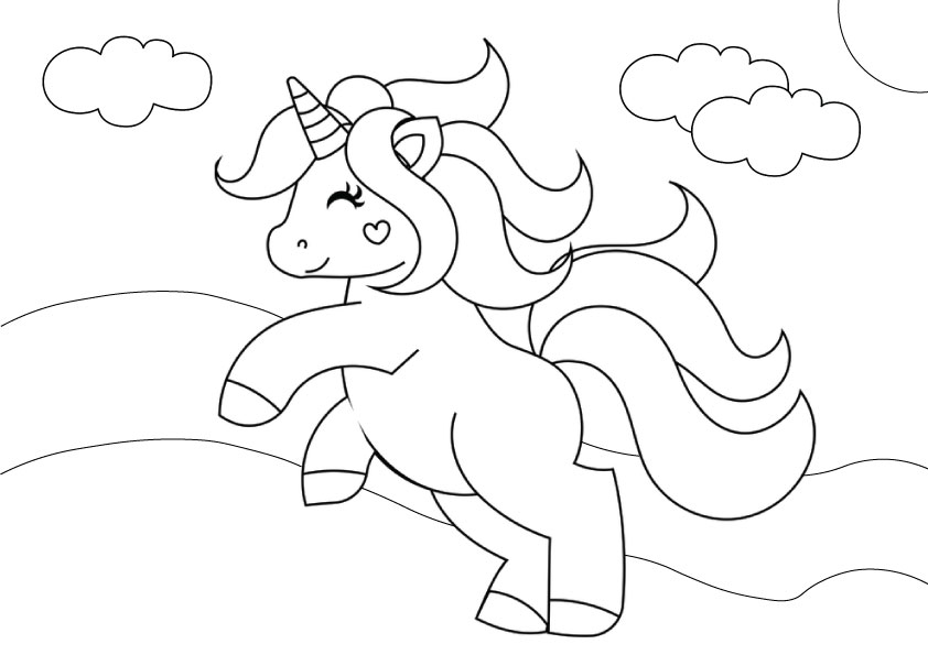 34 Magical Unicorn Coloring Pages for Kids and Adult # 72