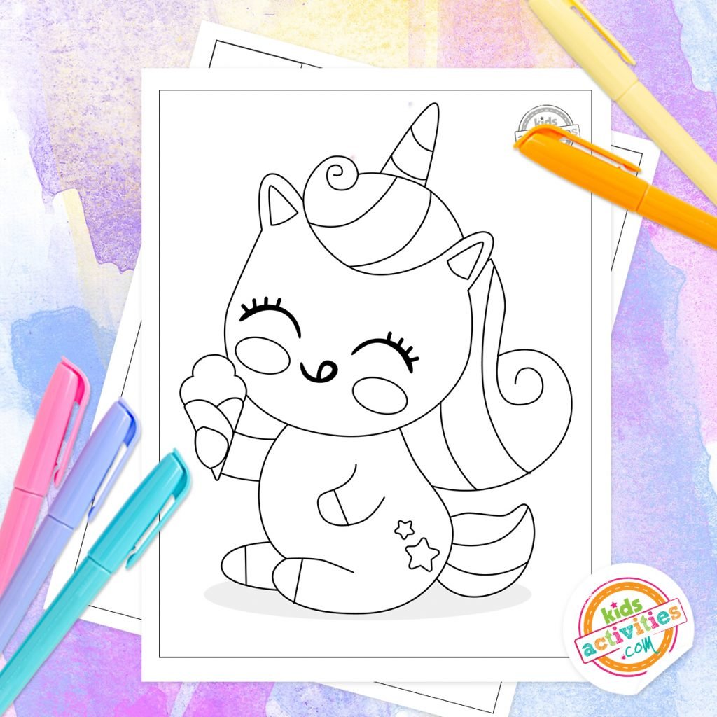 34 Magical Unicorn Coloring Pages for Kids and Adult # 78