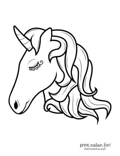 34 Magical Unicorn Coloring Pages for Kids and Adult # 81