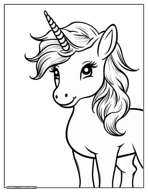 34 Magical Unicorn Coloring Pages for Kids and Adult # 85