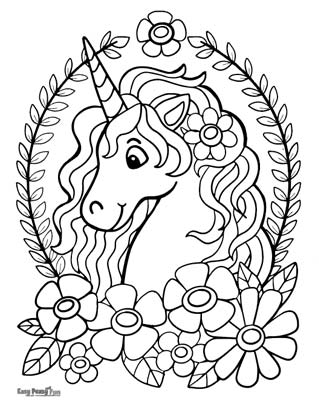 34 Magical Unicorn Coloring Pages for Kids and Adult # 91