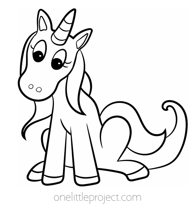 34 Magical Unicorn Coloring Pages for Kids and Adult # 93