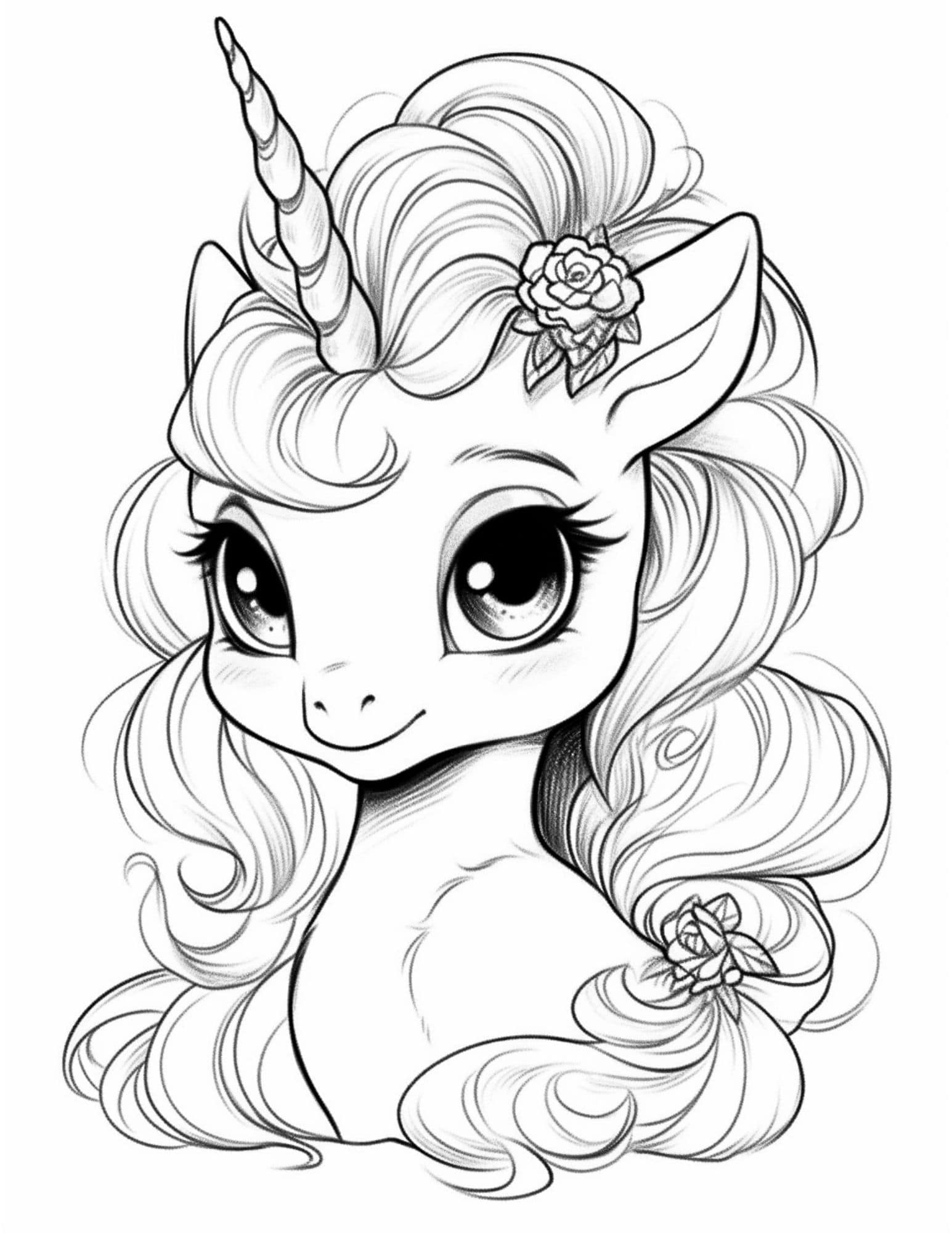 34 Magical Unicorn Coloring Pages for Kids and Adult # 99