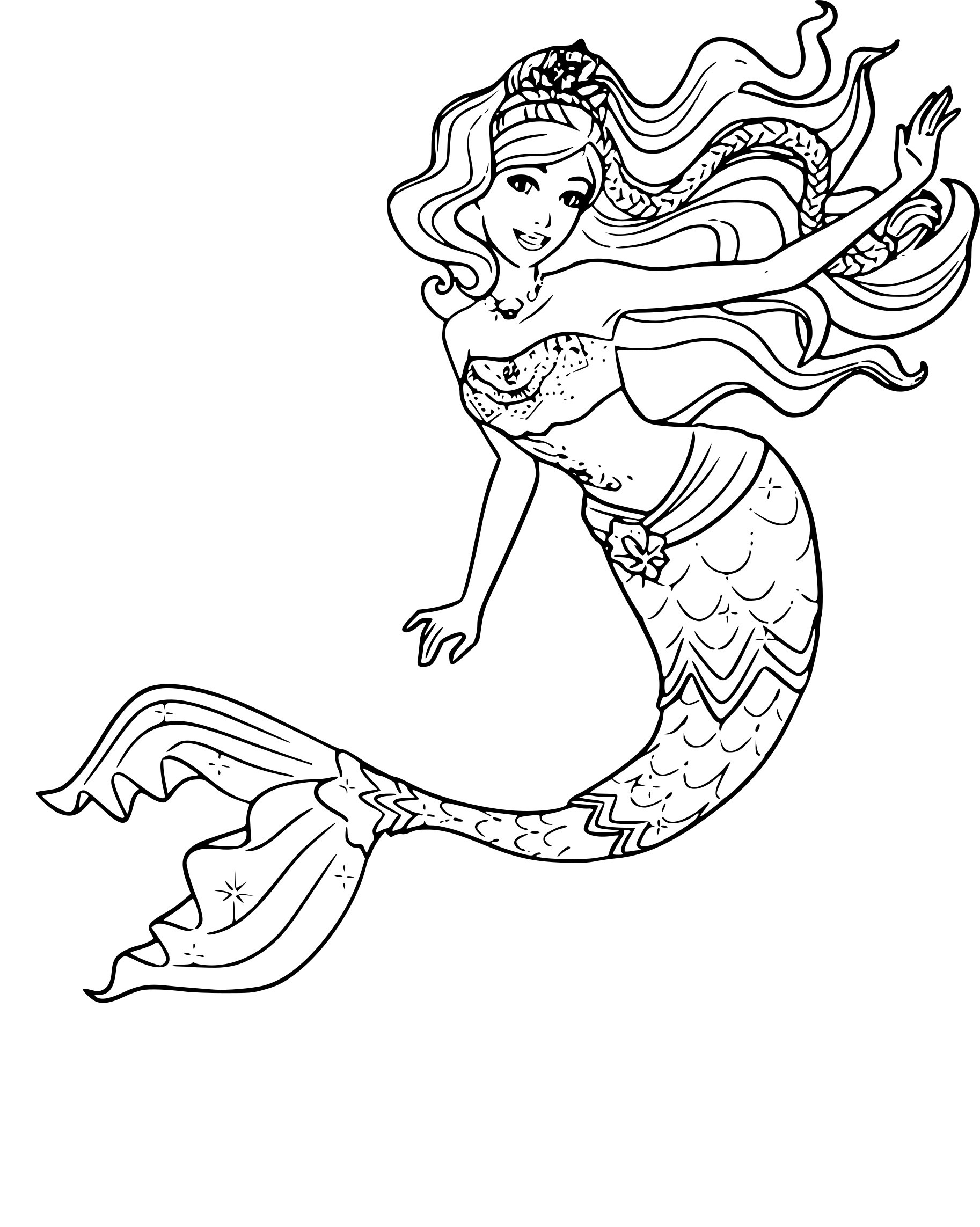 Ariel The Little Mermaid Coloring Pages 104