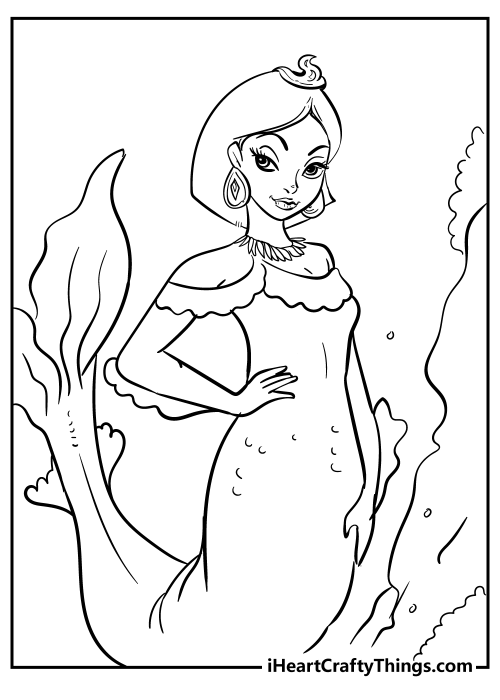 Ariel The Little Mermaid Coloring Pages 105