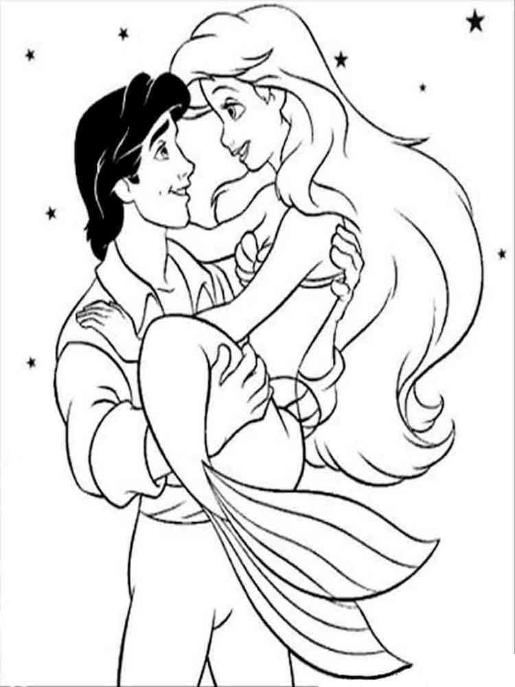 Ariel The Little Mermaid Coloring Pages 111