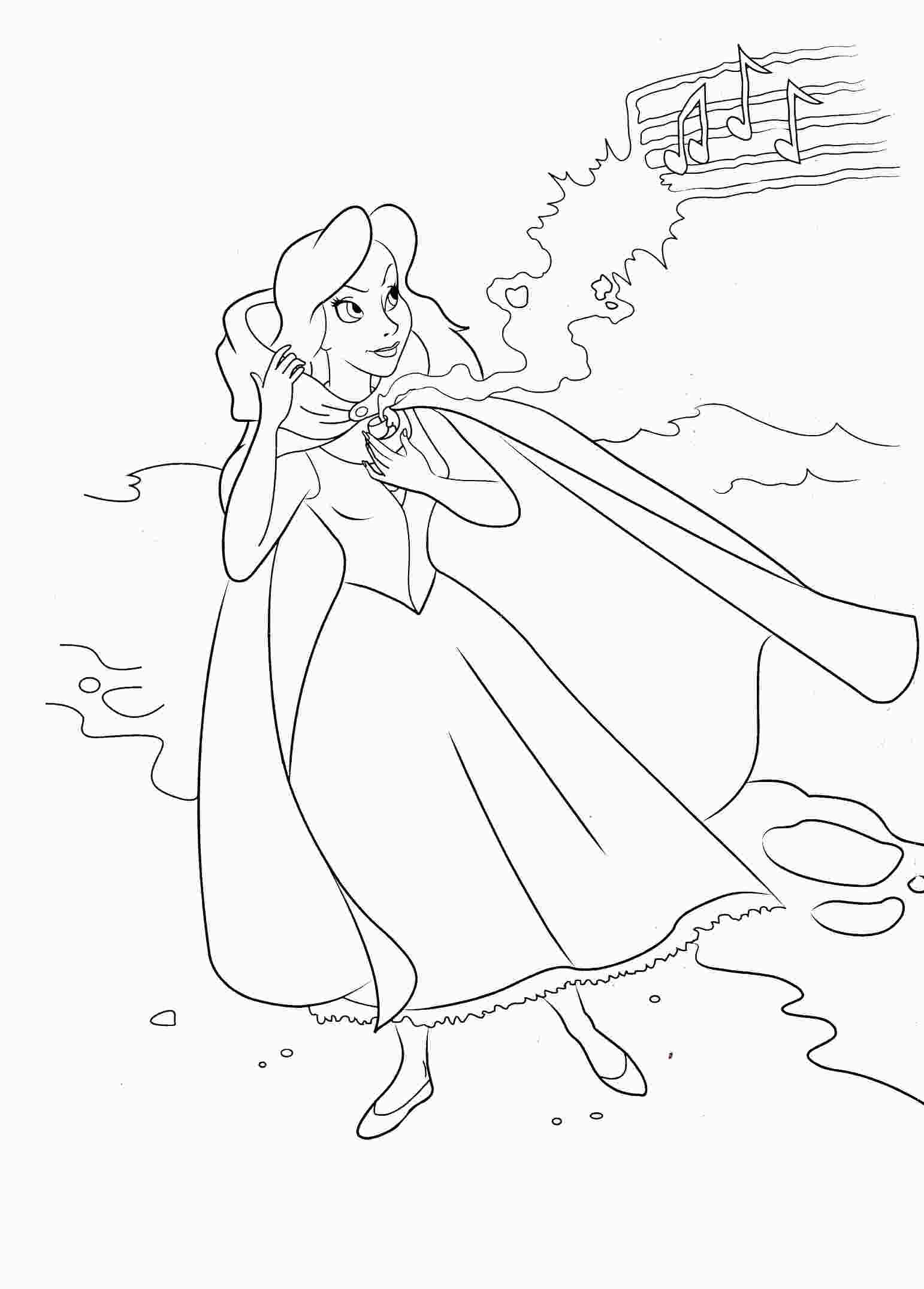 Ariel The Little Mermaid Coloring Pages 116