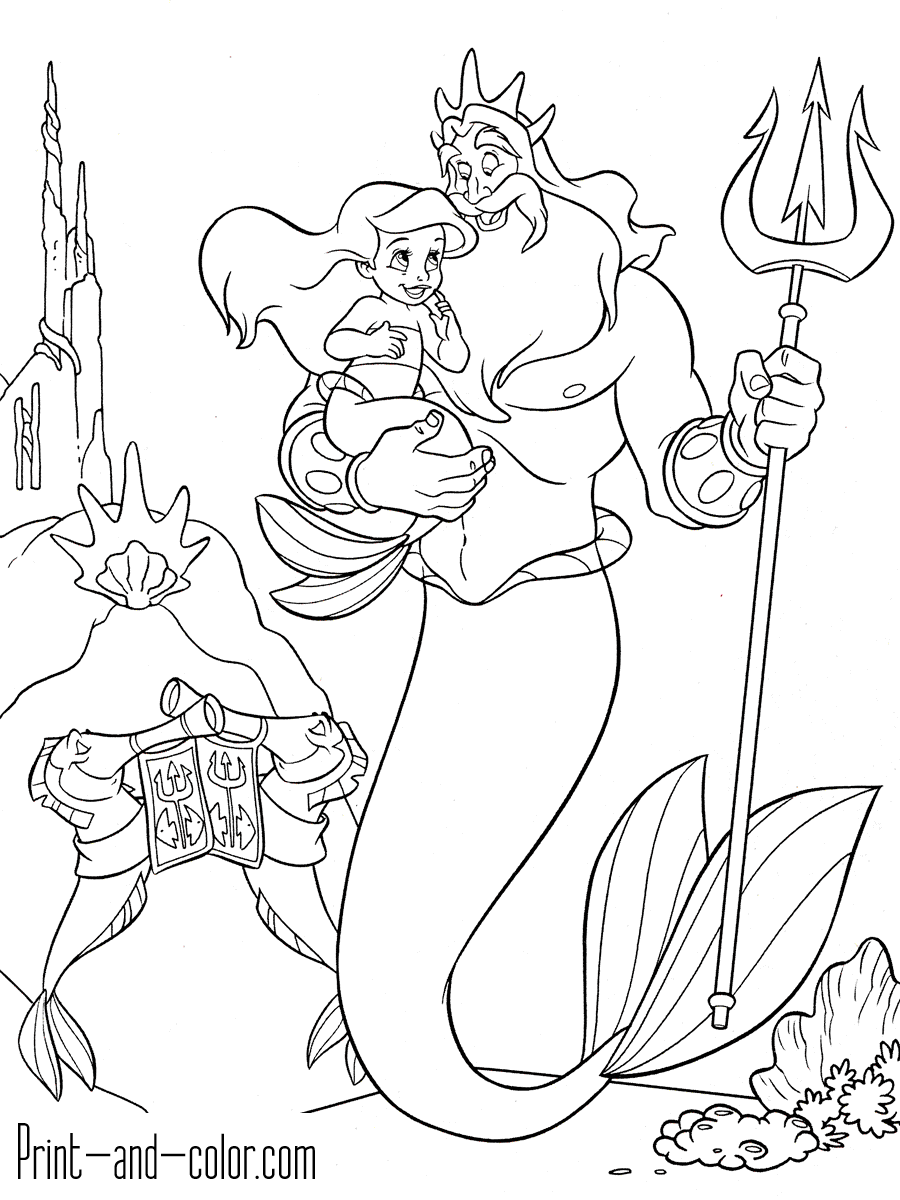 Ariel The Little Mermaid Coloring Pages 118