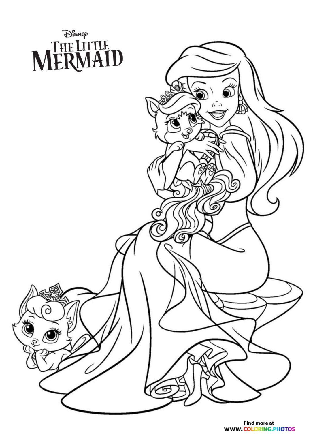 Ariel The Little Mermaid Coloring Pages 119