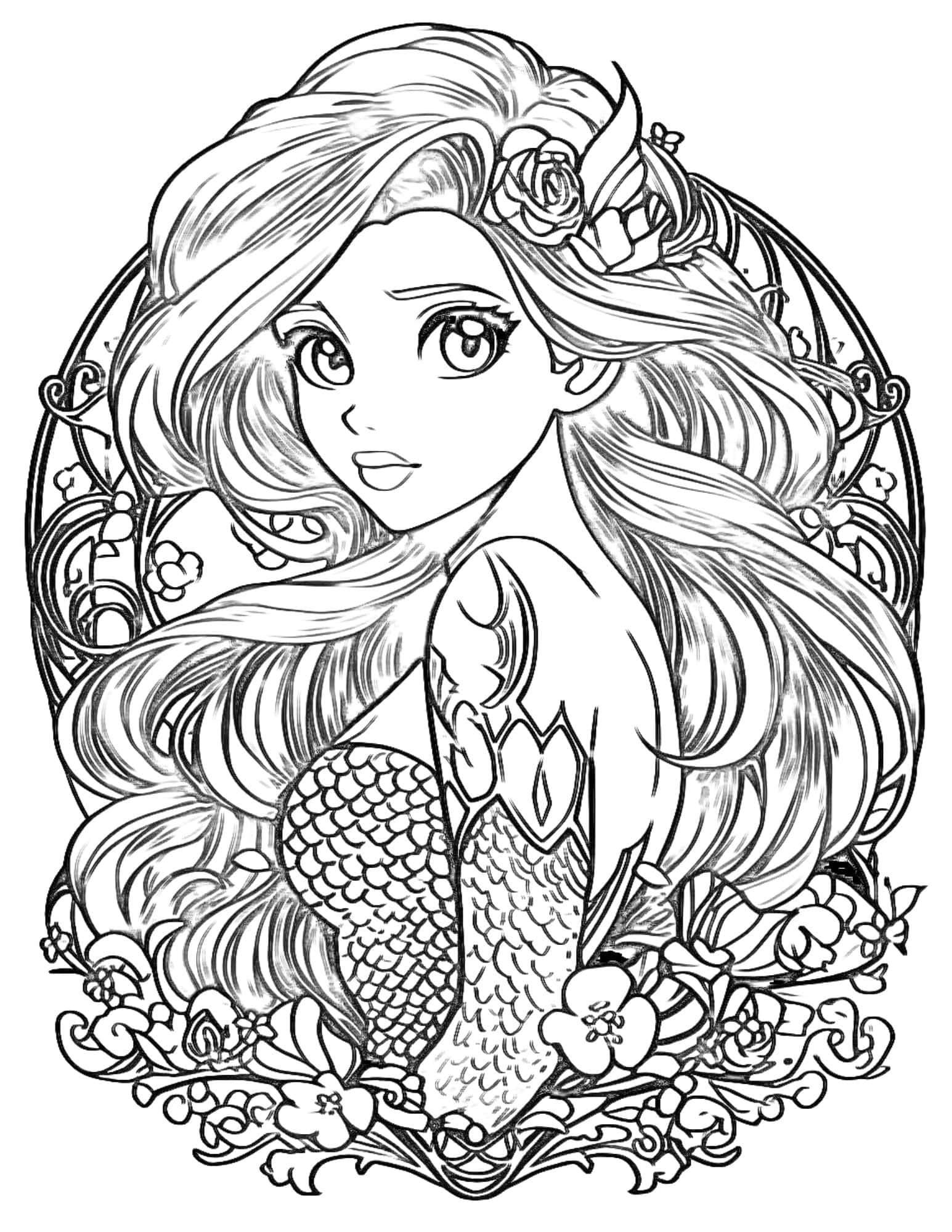 Ariel The Little Mermaid Coloring Pages 121