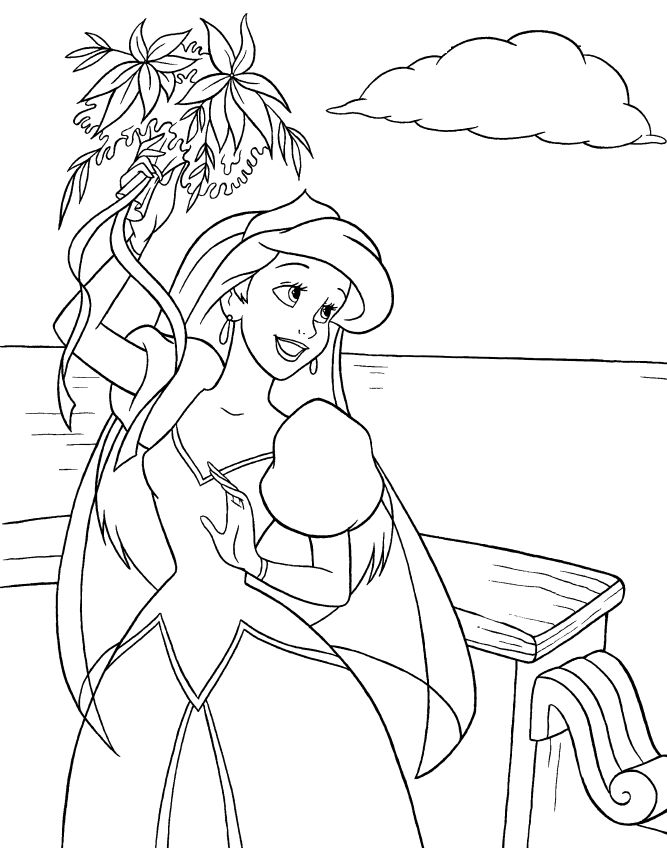 Ariel The Little Mermaid Coloring Pages 2