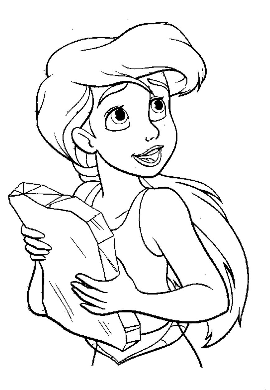 Ariel The Little Mermaid Coloring Pages 21