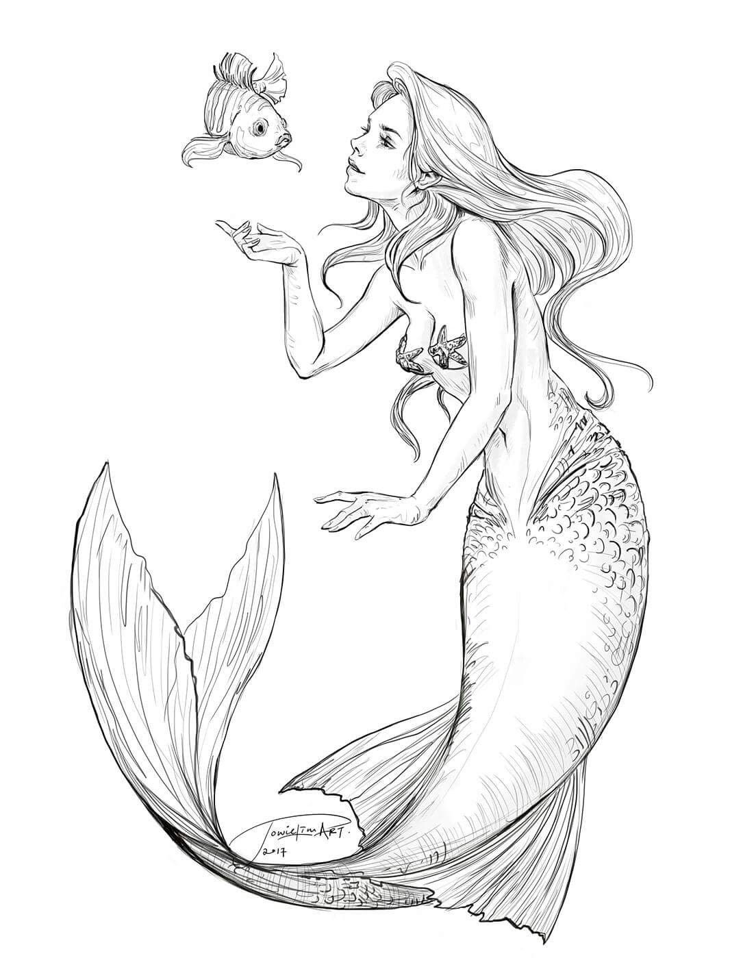 Ariel The Little Mermaid Coloring Pages 25