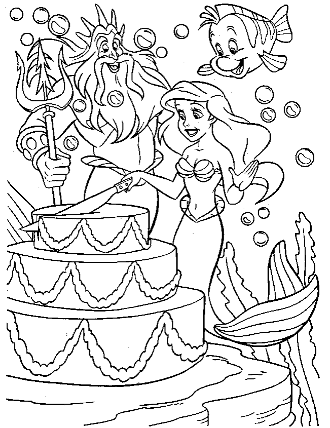 Ariel The Little Mermaid Coloring Pages 28