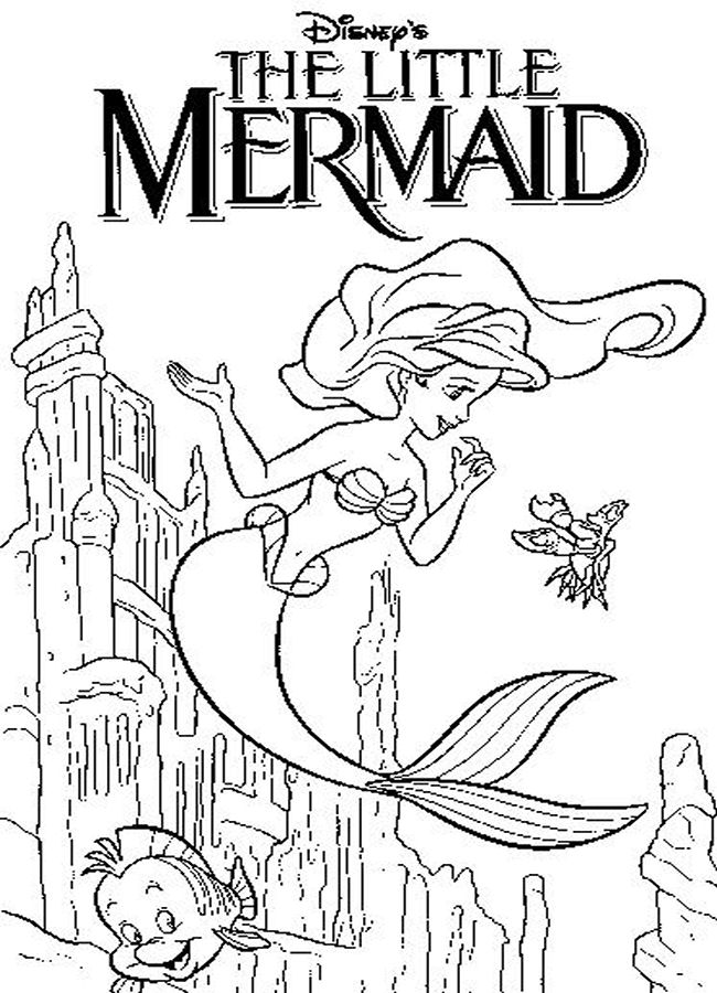 Ariel The Little Mermaid Coloring Pages 29